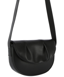 Fashion Flap Crossbody Bag GLE-0127 BLACK